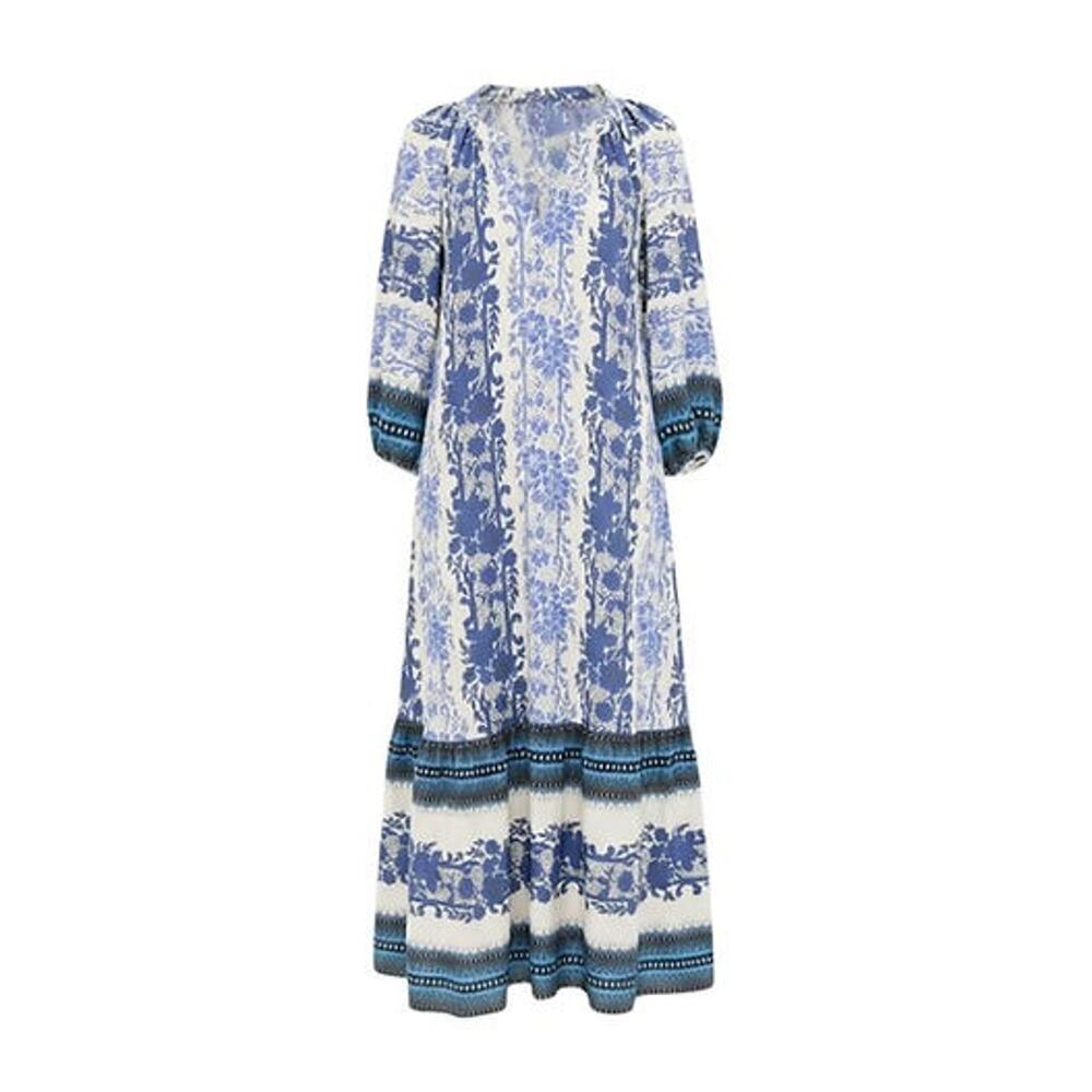 TUCKERNUCK Bondi Blues Cotton Lyles Dress Size XL NWT Retail $228 Tuckernuck - Picture 6 of 6